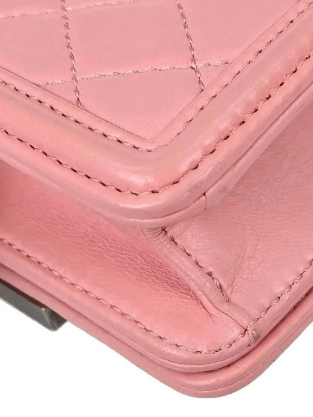 Chanel Pink Lambskin Boy Brick Flap Bag Shoulder Bag NQ04837